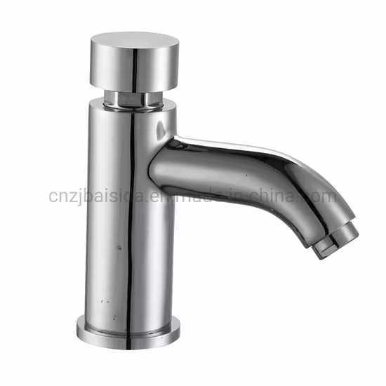 Chinese Manufacturer Time Delay Brass Auto Stop Water Non Concussive Basin Taps