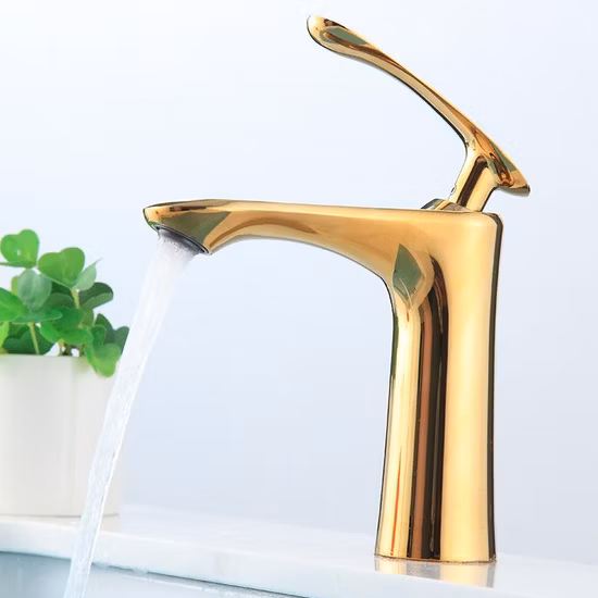 Sample Available Gold Color Brass Basin Faucet Saso Approval From Bochmann Factory
