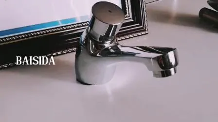 Chinese Manufacturer Time Delay Brass Auto Stop Water Non Concussive Basin Taps